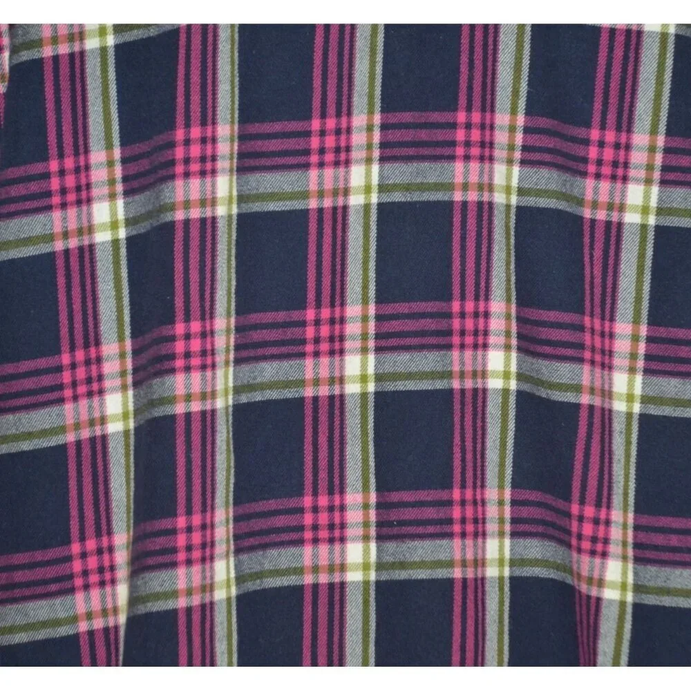 Magellan Outdoors Cotton Plaid Button Up Flannel Shirt Size 2XL Roll Tab Sleeves